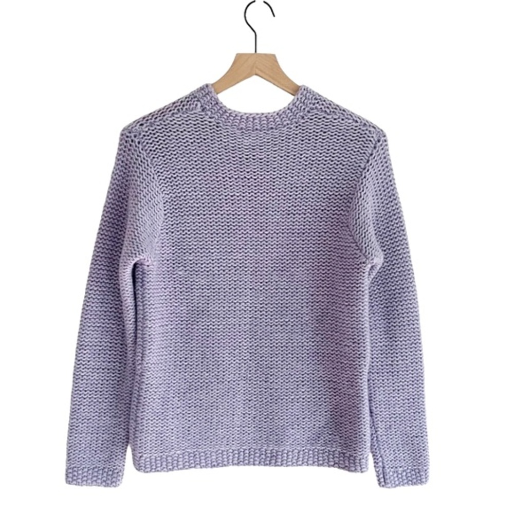 J. Crew Lilac Wool Blend Chunky Sweater - Picture 2 of 6